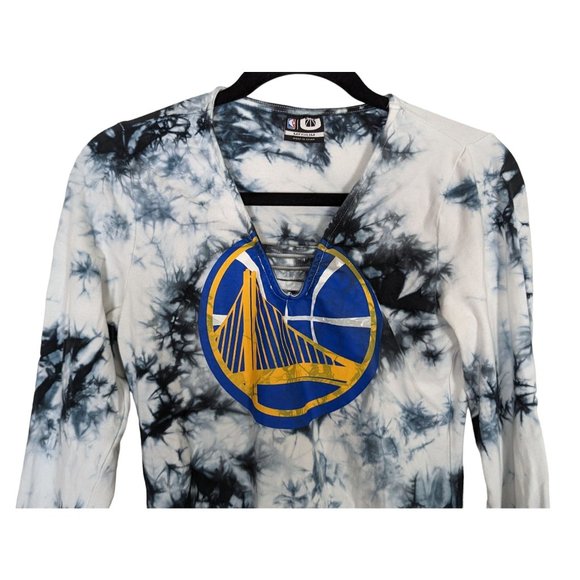 NBA Golden State Warriors long sleeve womens tie dye bodysuit size Medium‎ - Picture 3 of 6